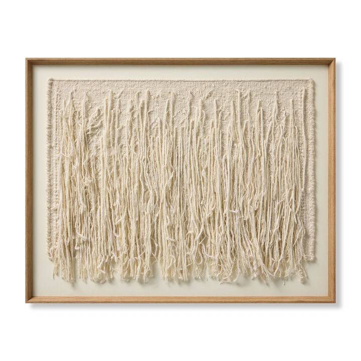 Ivory Falls Ivory/Ivory 4'x3'2" Wall Art